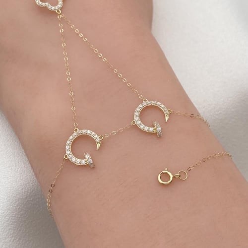 كف ذهب عيار 18 الوزن 1.08 جرام