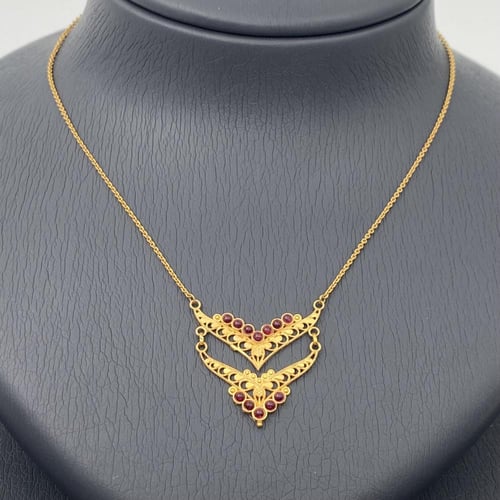 طقم ذهب فخم عيار 21 وزن 14.93 جم الأكثر مبيعًا هذا...