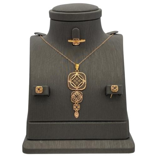 نصف طقم ذهب عيار 21 الوزن 4.24 جرام