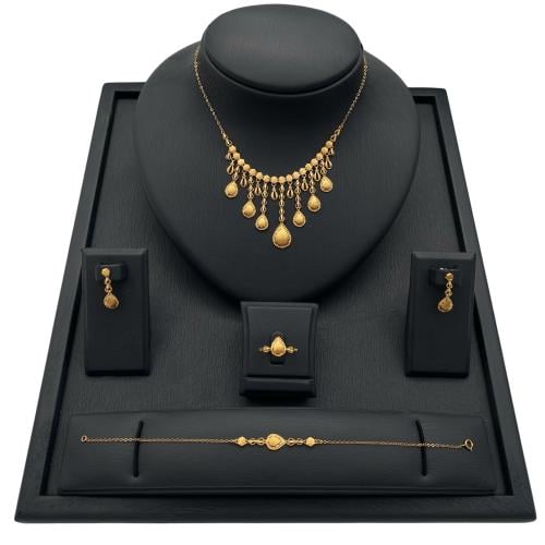 طقم ذهب عيار 21 الوزن 16.40 جرام