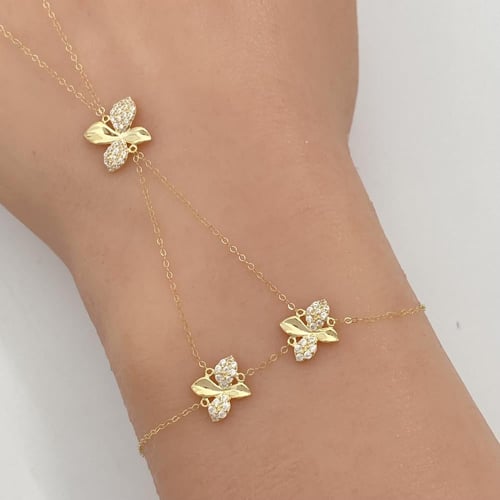 كف ذهب عيار 18 الوزن 1.37 جرام