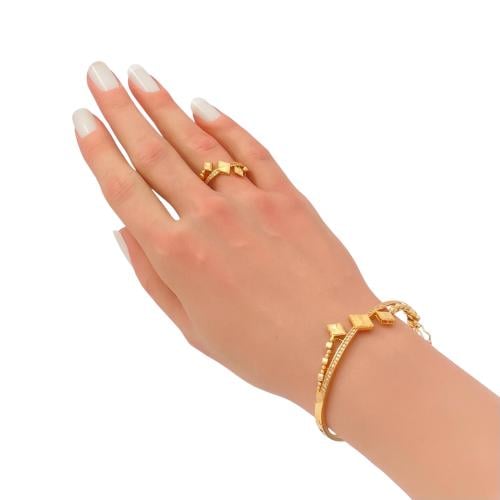 اسواره وخاتم ذهب عيار 21 الوزن 13.25 جرام