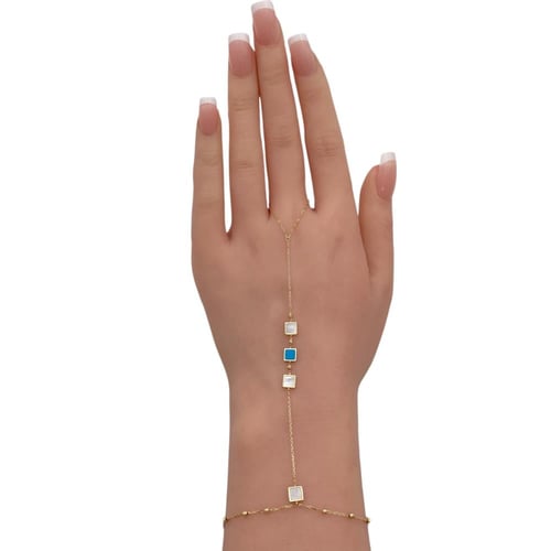 كف ذهب عيار 18 الوزن 1.7 جرام