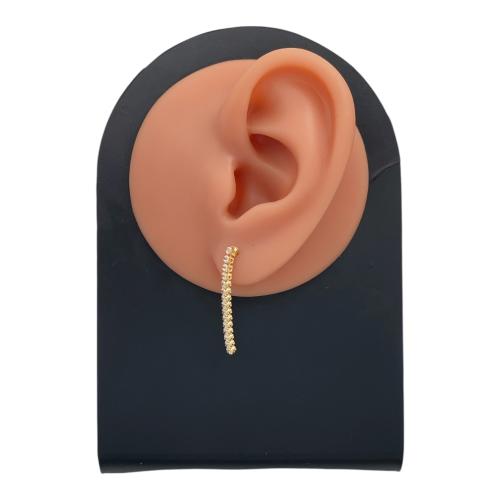 حلق ذهب عيار 18 الوزن 2.16 جرام