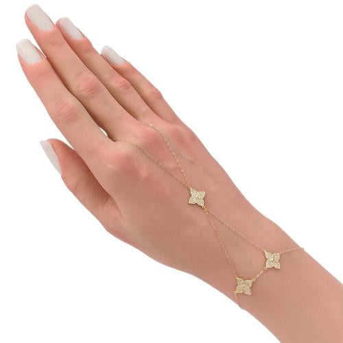 كف ذهب عيار 18 الوزن 1.84 جرام