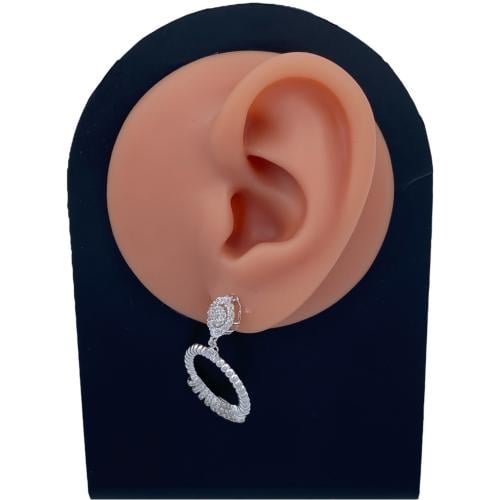 حلق ذهب عيار 18 الوزن 4.84 جرام