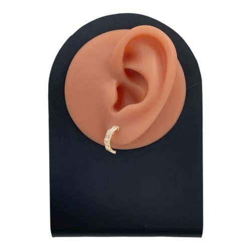 حلق ذهب عيار 18 الوزن 1.63 جرام