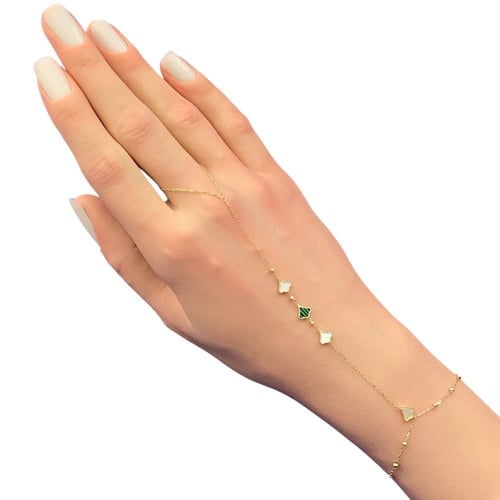 كف ذهب عيار 18 الوزن 1.71 جرام