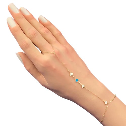 كف ذهب عيار 18 الوزن 1.69 جرام