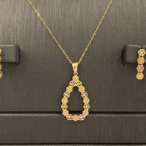 نصف طقم ذهب عيار 21 الوزن 4.21 جرام