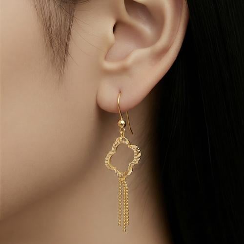 حلق ذهب عيار 21 الوزن 2.55