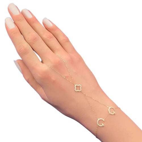 كف ذهب عيار 18 الوزن 1.08 جرام