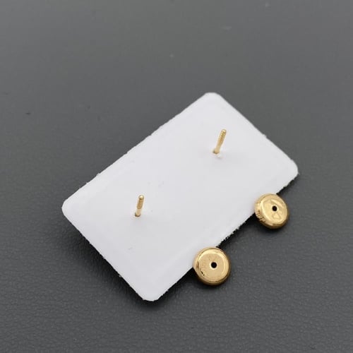 حلق طبي ذهب عيار 18 الوزن 0.4 جرام