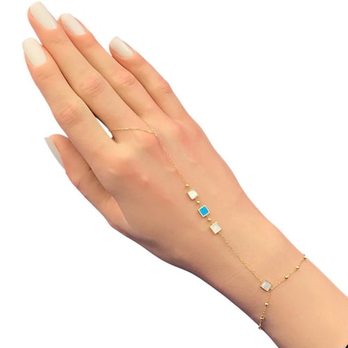 كف ذهب عيار 18 الوزن 1.7 جرام