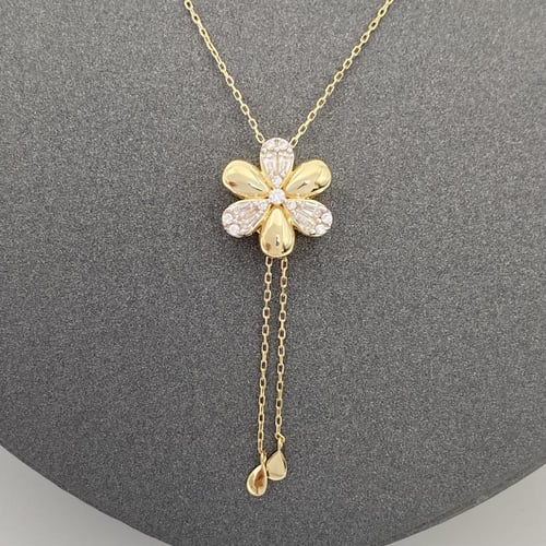 عقد ذهب عيار 18 الوزن 4.66 جرام