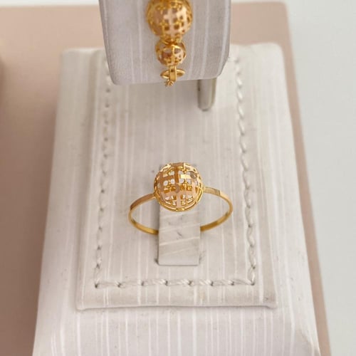 طقم ذهب عيار 21 الوزن 13.75 جرام