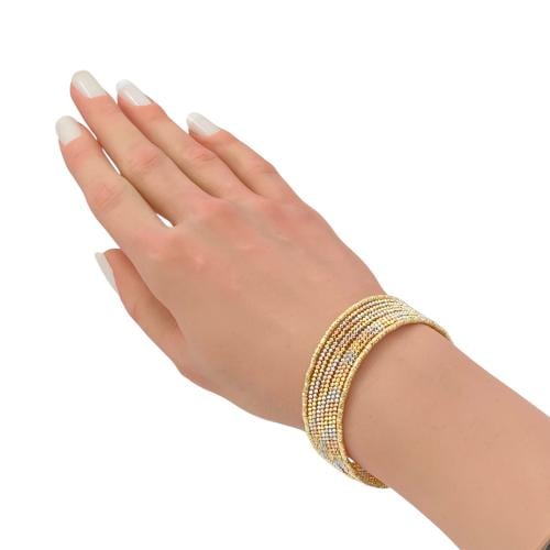 أسوارة هيفاء ذهب عيار 18 الوزن 13.03 جرام