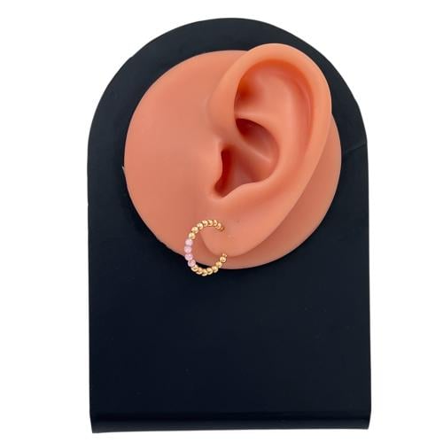 حلق ذهب عيار 18 الوزن 1.87 جرام