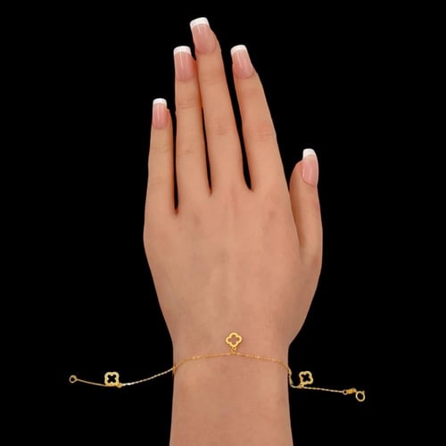 اسوارة فان كليف ذهب خفيفه عيار 21 وزن 0.5 جم الأكث...