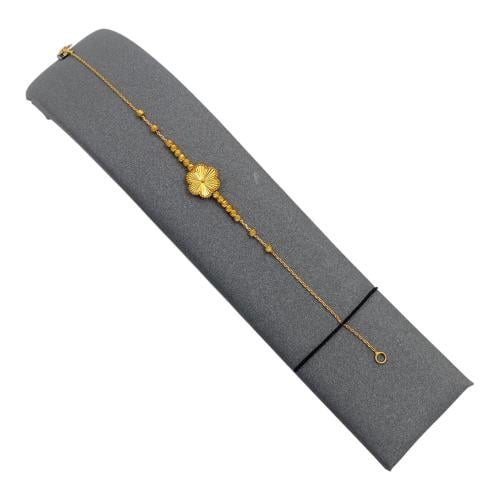 انسيال ذهب عيار 21 وزن 3.22 جم شكل وردة بديعه تسحر...