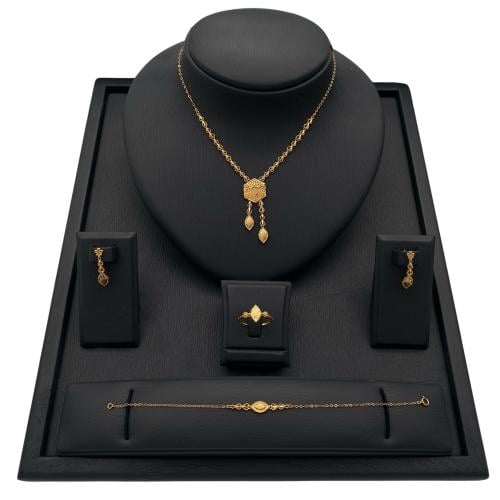 طقم ذهب عيار 21 الوزن 10.58 جرام