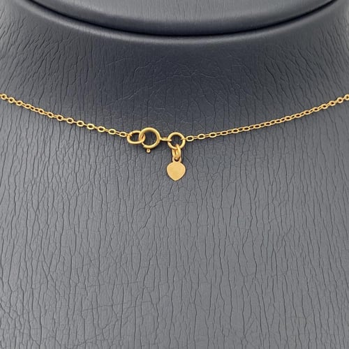 طقم ذهب سبحة كور ليزر عيار 21 وزن 14 جم لإطلالة عص...