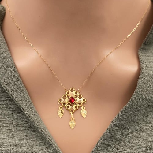 عقد ذهب عيار 21 الوزن 1.25 جرام