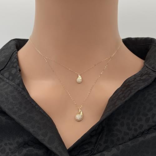 عقد ذهب عيار 18 الوزن 1.33 جرام