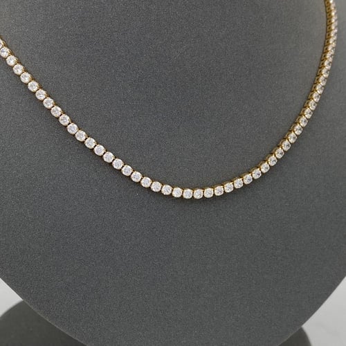 عقد تنس ذهب عيار 18 الوزن 12.77 جرام