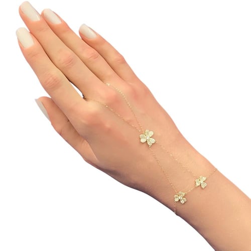 كف ذهب عيار 18 الوزن 1.6 جرام