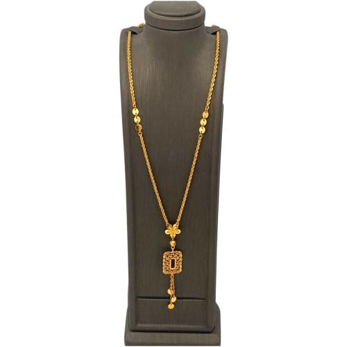 قلادة سبحة ذهب فاخرة عيار 21 الوزن 7.03 جرام