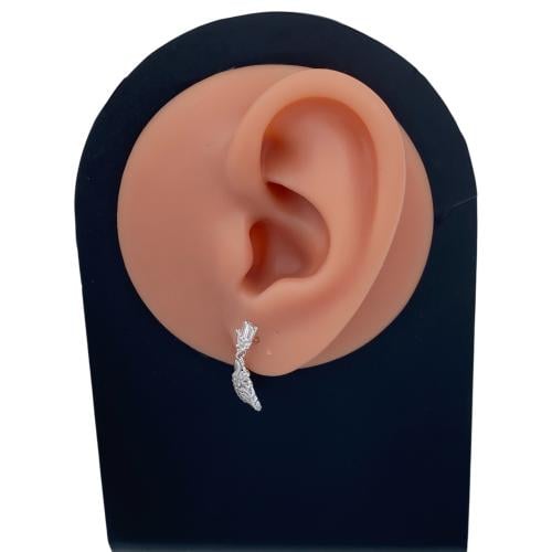 حلق ذهب عيار 18 الوزن 2.58 جرام