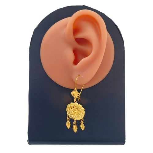 حلق كرسي جابر ذهب عيار 21 الوزن 1.70 جرام