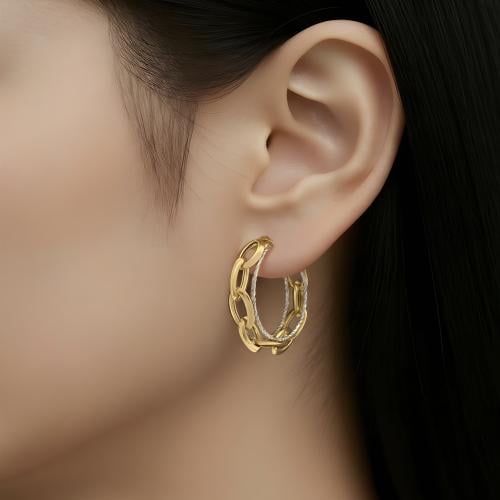 حلق ذهب عيار 18 الوزن 6 جرام