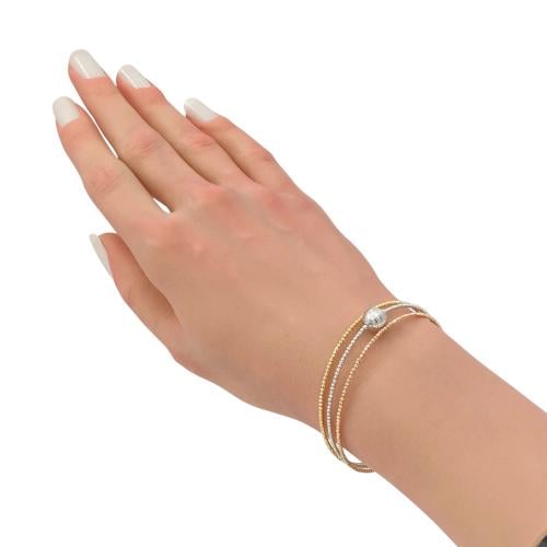 أسوارة هيفاء ذهب عيار 18 الوزن 4.52 جرام