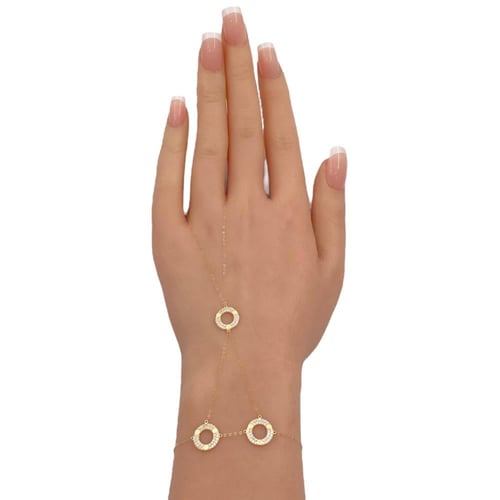 كف ذهب عيار 18 الوزن 1.32 جرام