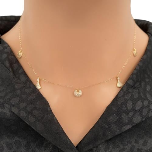 عقد تشوكر ذهب عيار 18 الوزن 1.38 جرام