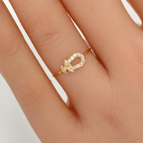 خاتم ذهب عيار 18 الوزن 0.48 جرام