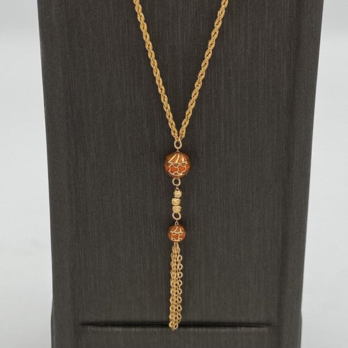 سبحه ذهب هنديه عيار 21 الوزن 3.92 جرام