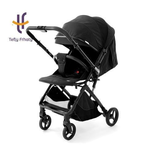 عربة الطيارة اتجاهين من طفلي فرحتي - أسود