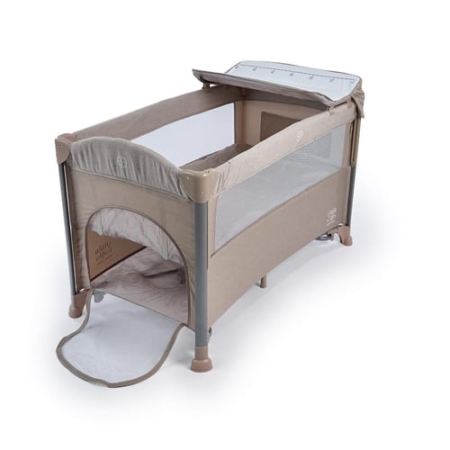 سرير ومحبس مع طاولة تغيير من مامي تاون - بيج
