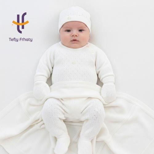 طقم استقبال تركي 6 قطع - اوف وايت