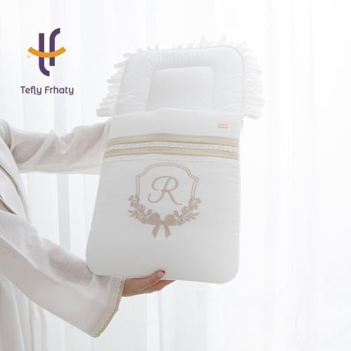 مدس استقبال مطرز Luxury Linen Baby | طفلي فرحتي