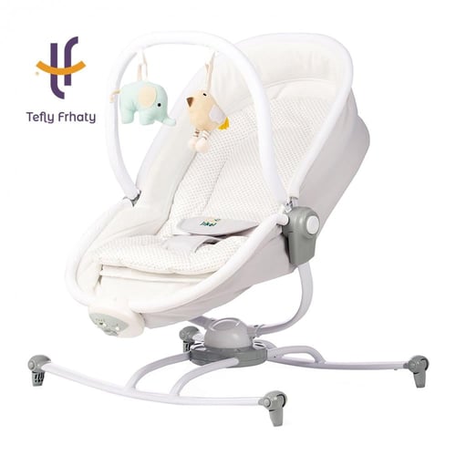 سرير هزاز 2 في 1 ماما لوف-رمادي