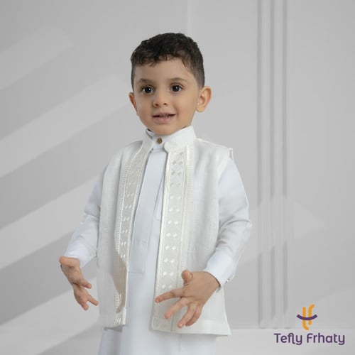 سديري الاناقه التراثيه - أوف وايت