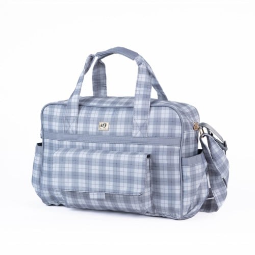 شنطة تغيير بخطوط مربعة