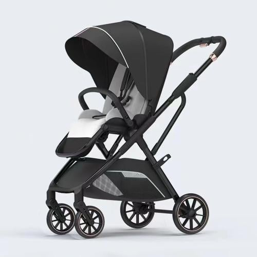 عربة أطفال ثنائية الاتجاه - رصاصي