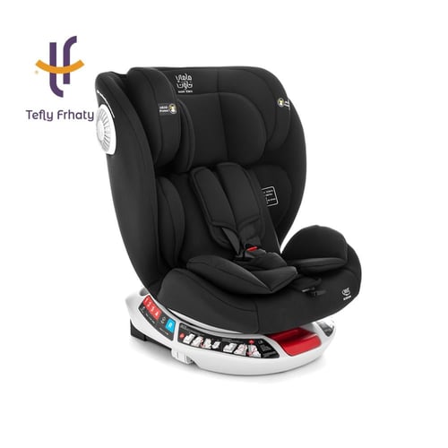 كرسي سيارة قابل للتحول - أسود
