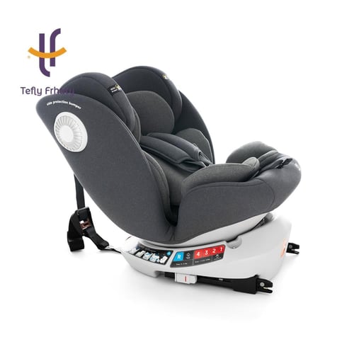 كرسي سيارة قابل للتحول - رمادي