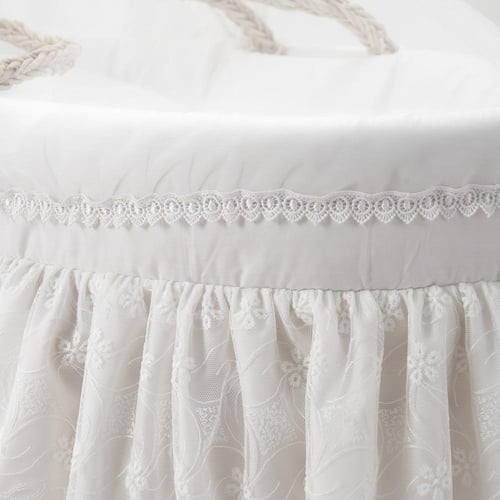 سلة موسى دانتيل مع حامل هزاز خشبي